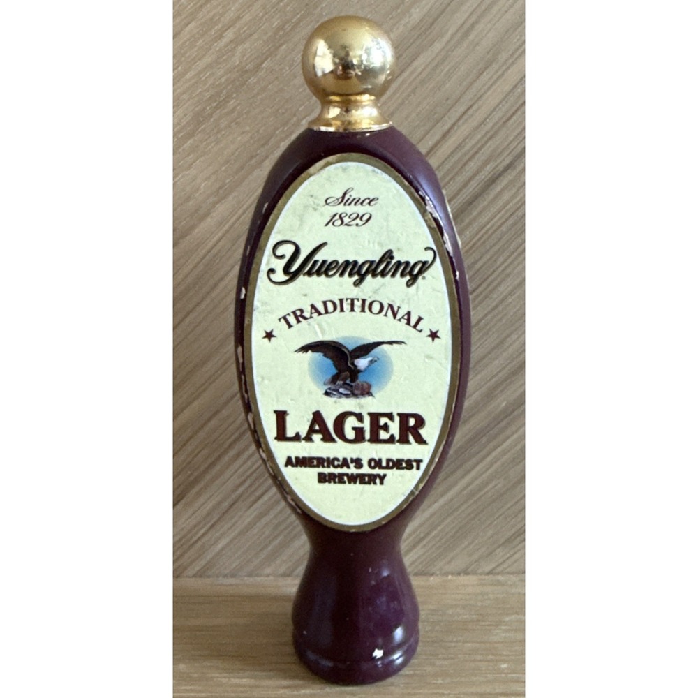 Yuengling Traditional Lager Beer Shirt Tap Handle Draft Knob Breweriana